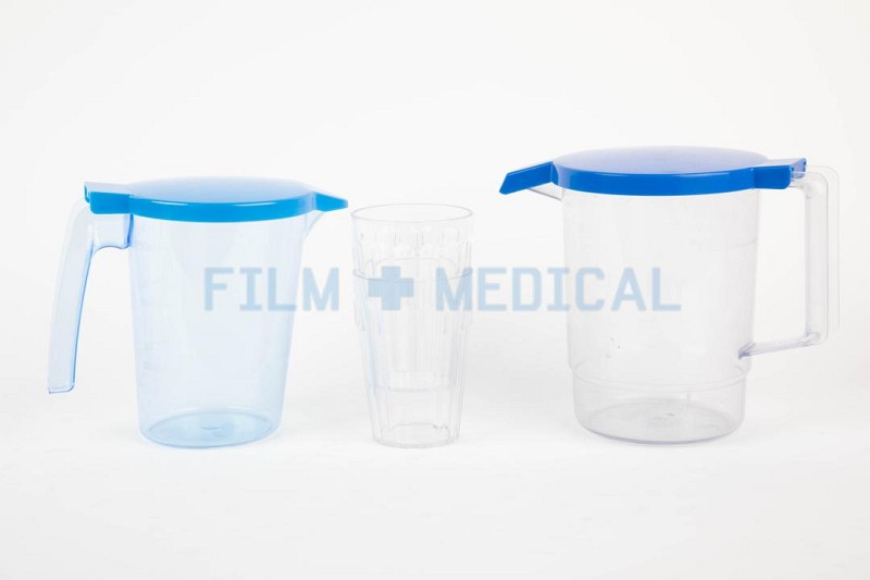 Jugs Blue Top and Beakers (priced individually )